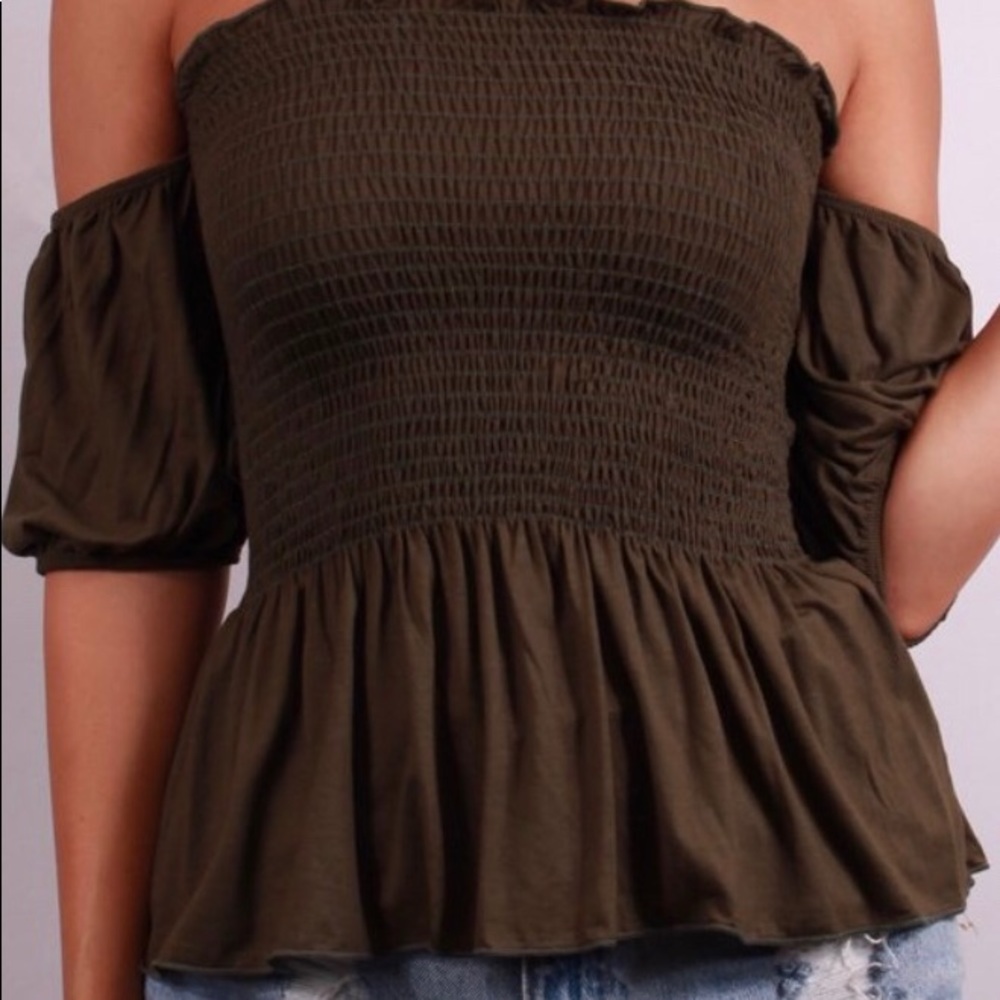 Olive Green Tube Top